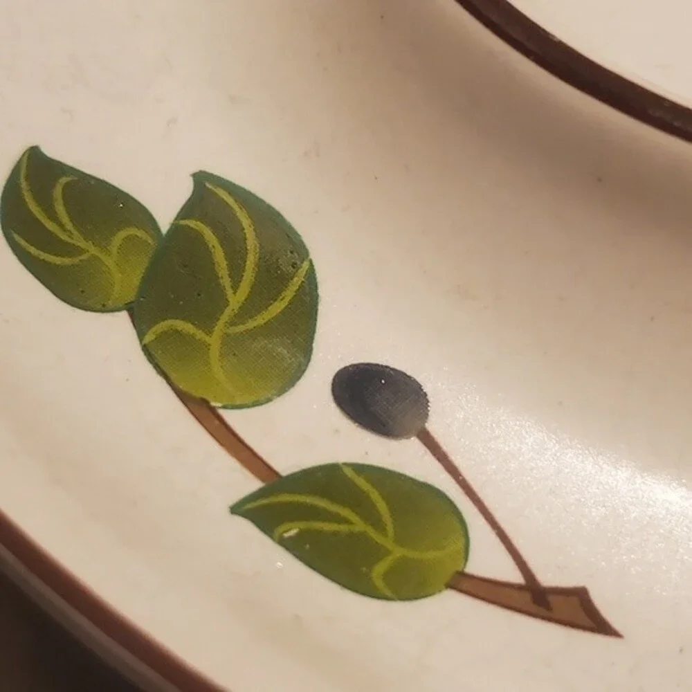 Vintage Shonfeld’s Spiral Ceramic Olive Serving Dish Pit Tray 7